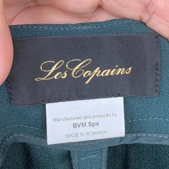 Les copains green teal atrovirens trousers size 2 - Picture 8 of 14